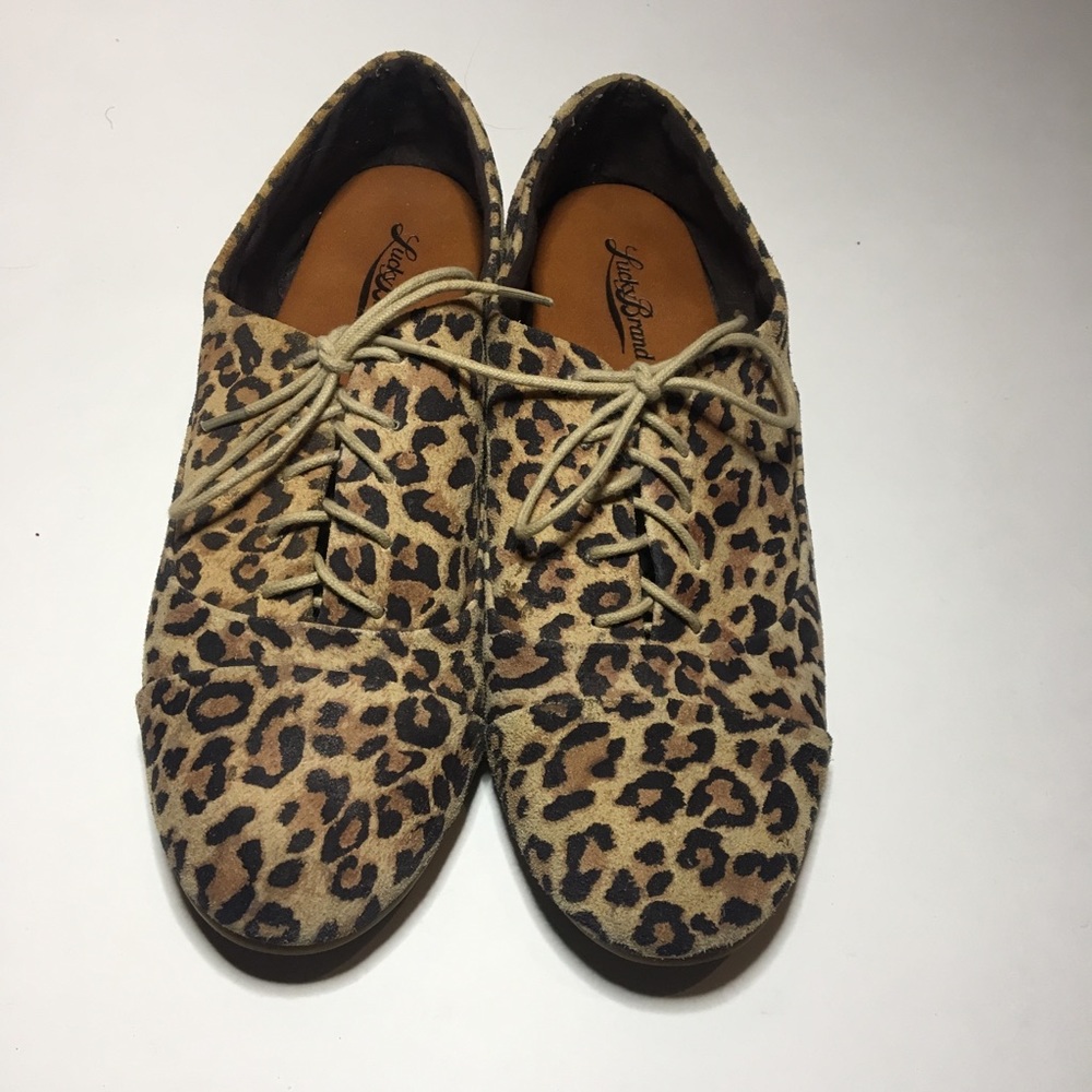 Lucky Brand Leopard Print Casual Flats 8.5